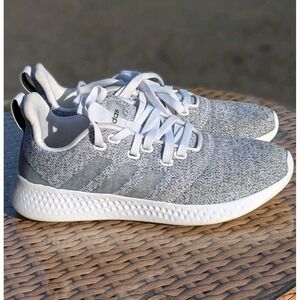 Adidas Cloudfoam Puremotion Gray Knit Running‎ Walking Sneakers Women's 6